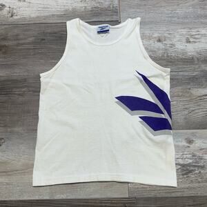 Vintage Womens Reebok T-shirt Tank top 90s big Logo Graphic Streetwear Womens‎ M